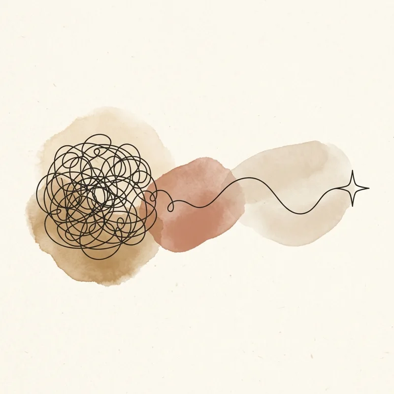 Ilustración Mente y Calma - Clínica Vocal
